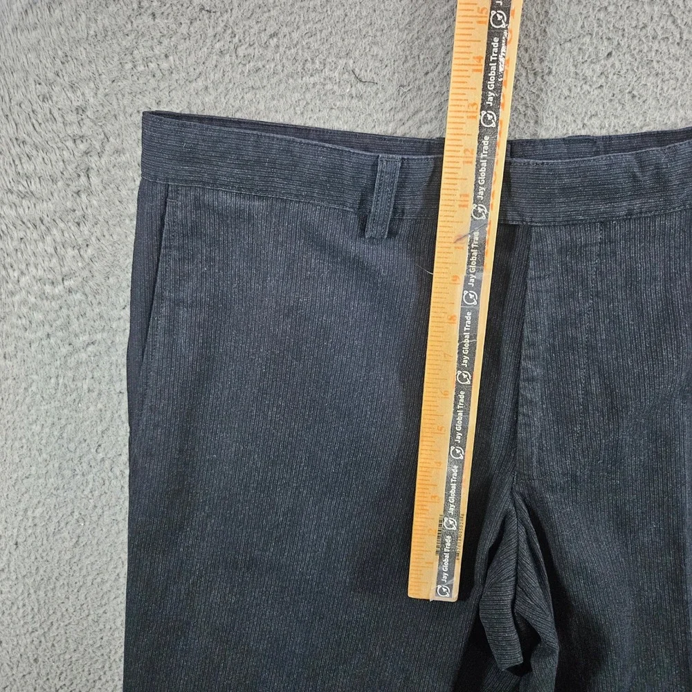 Hugo Boss Chuck Mens Charcoal Grey Textured Cotton Blend Dress Pants 54 36x30